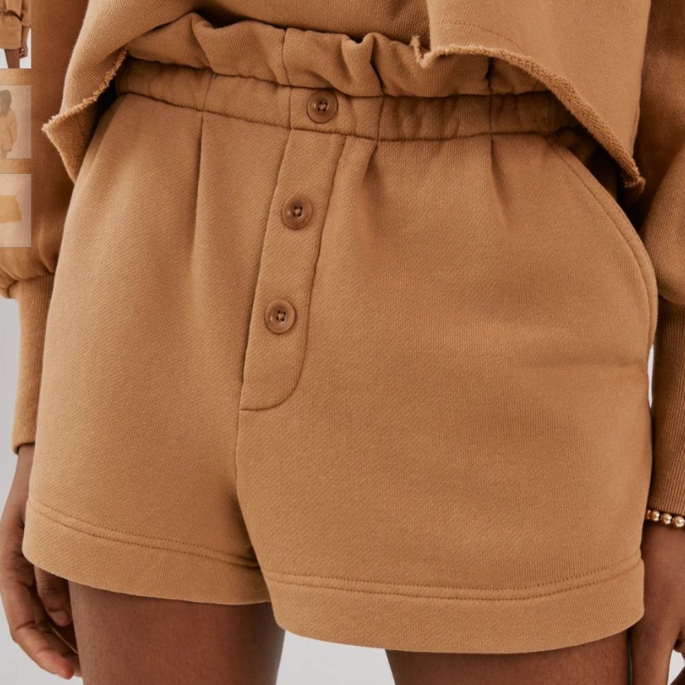 Something Navy Paperbag Sweatshorts in Hazel M